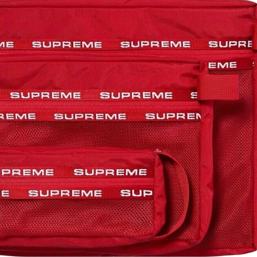 Supreme Organizer Pouch Set Red Set of 3 Brand New with tags